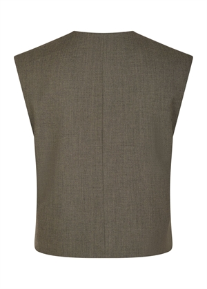 Birtha waistcoat Brown Melange Neo Noir 